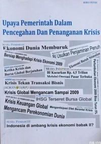 Image of Upaya Pemerintah dalam pencegahan dan penanganan krisis